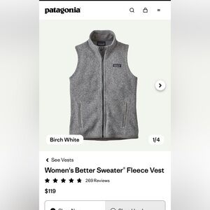 Patagonia Heathered Gray Zip-Up Jacket